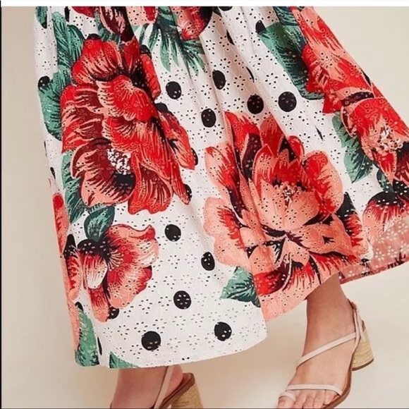 Farm Rio x Anthropologie Riviera Eyelet Maxi Dress - Picture 3 of 14